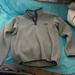 Patagonia Men's Gray Zip-Up Fleece Sweater